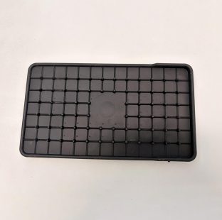Soletta poggia ferro da stiro in silicone, colore nero